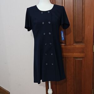 Oberon womans dress, navy, size 10